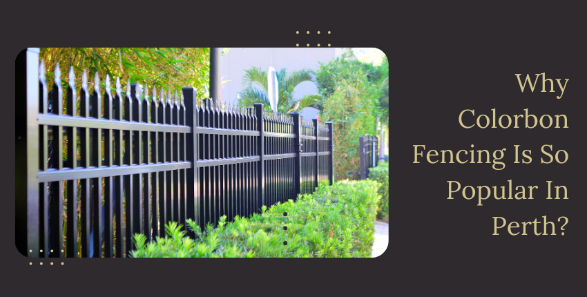 What Makes Colourbond Fencing Top Fencing In Perth?