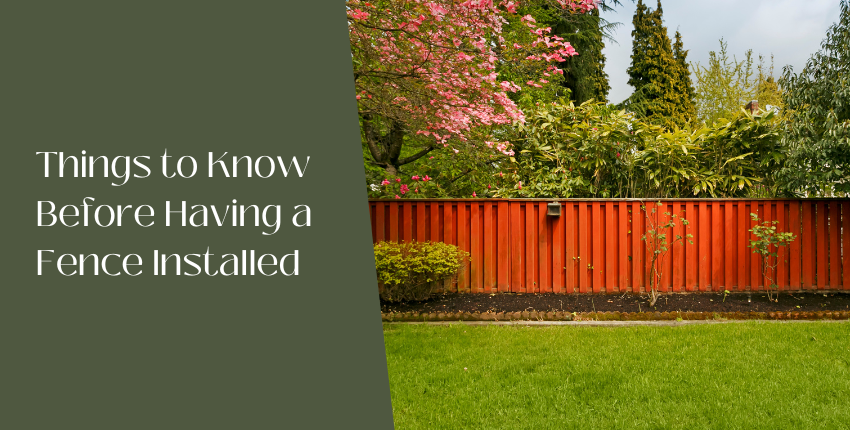 4 Major Things You Must Consider Before Building A Fence